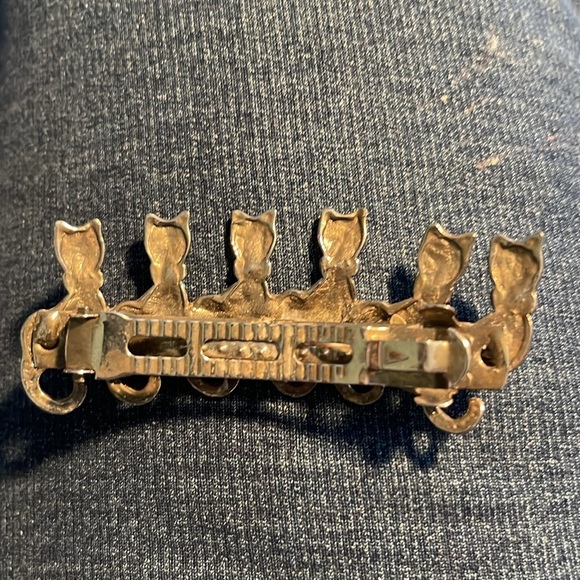 Silver Tone Cat Barrett - Picture 2 of 2